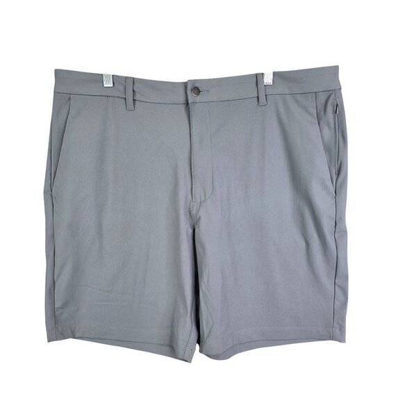 Mens Gray Members Mark Benton Performance Shorts Front 9" Inseam Flat Size 40 - Picture 1 of 10